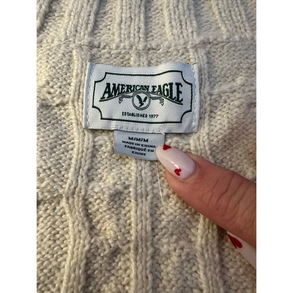 American Eagle Beige Women’s Sweater Cardigan - Picture 3 of 7